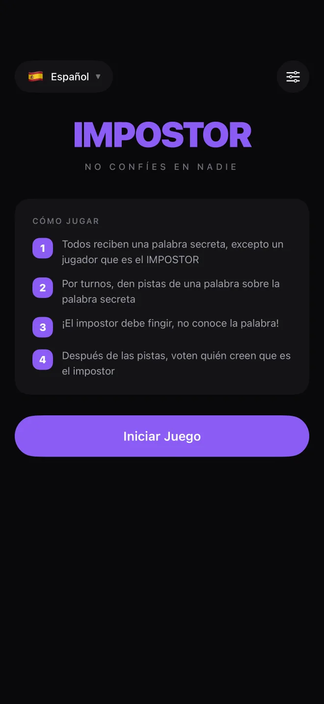 Impostor: Secret Word Game — Pasen el teléfono